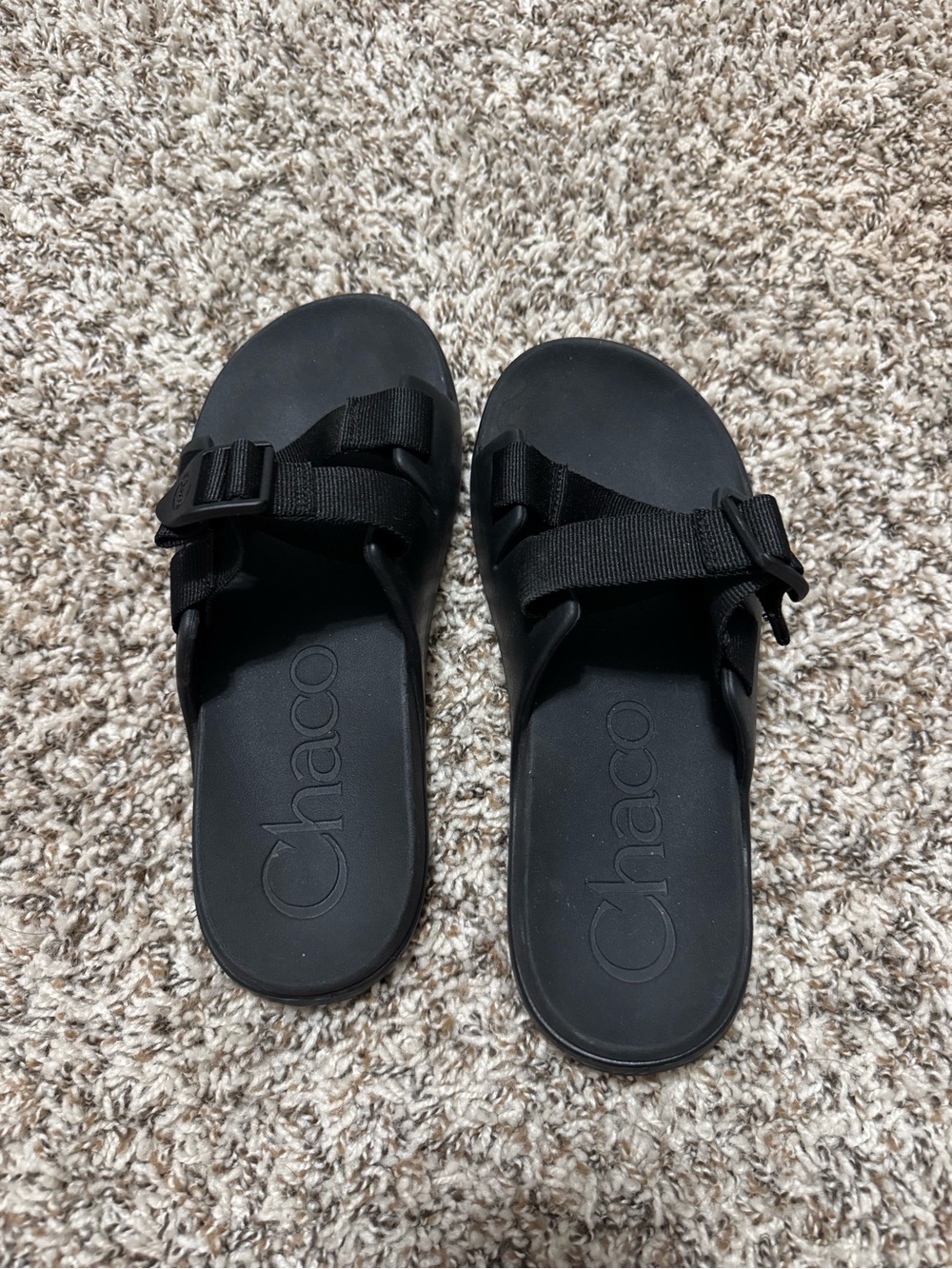 Chaco Women’s Black Slide Sandals with Adjustable Strap